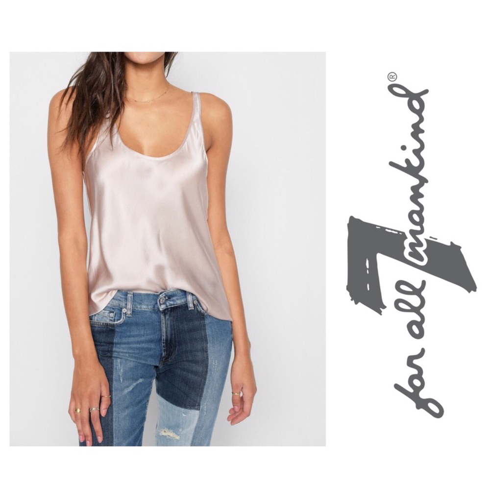7 for all mankind silk camisole